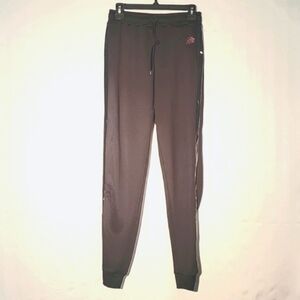Starter Black Label Woman's Tapered Black Jogger Pants with Side Stripe, Size: S